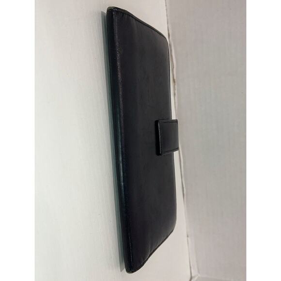 Authentic Gucci Black Leather Wallet Purse Gold Double G Hardware - Picture 10 of 11